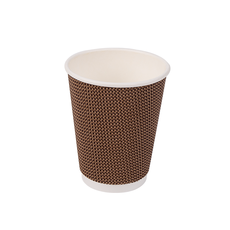 12 oz engångsmuggar av biologiskt nedbrytbara wellpapper