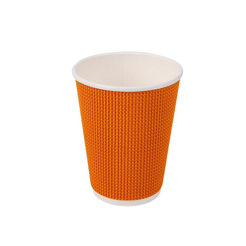 12 oz engångsmuggar av biologiskt nedbrytbara wellpapper