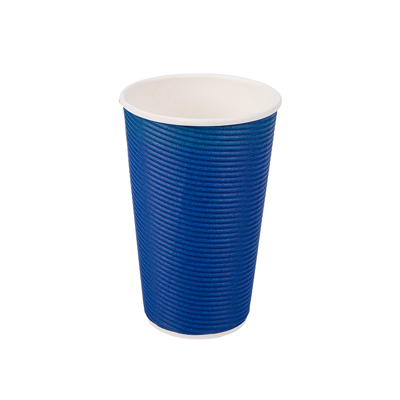 16 oz engångsmuggar av biologiskt nedbrytbara wellpapper