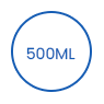 500ML engångs biologiskt nedbrytbar salladspapperskål icon