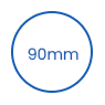90 mm engångslock för PS-kopp icon